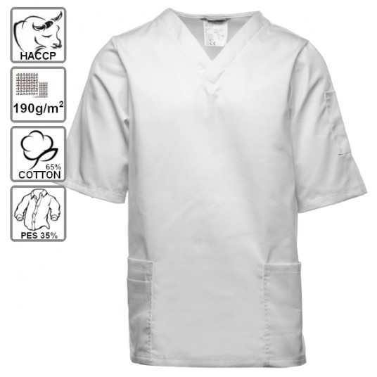 Bluza męska kr. rękaw BRIXTON WHITE -zdjęcie numer 1