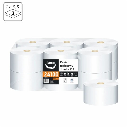 Papier 2W toaletowy JUMBO celuloza a'12 -zdjęcie numer 1