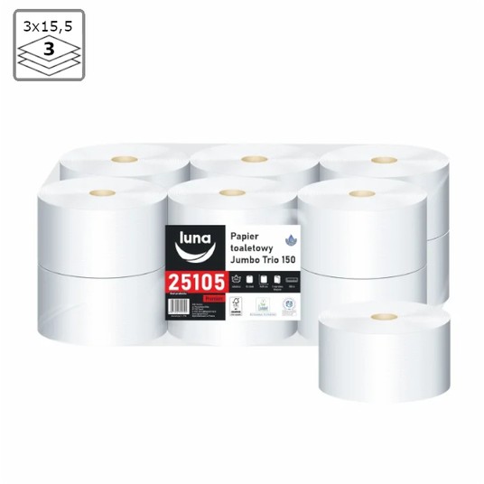 Papier 3W toaletowy JUMBO celuloza a'12 -zdjęcie numer 1