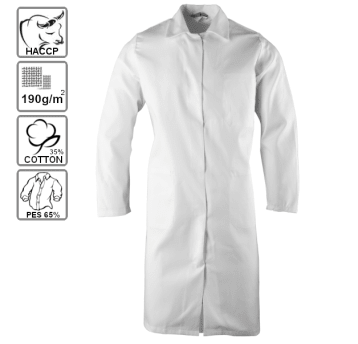 Fartuch damski BRIXTON WHITE HACCP