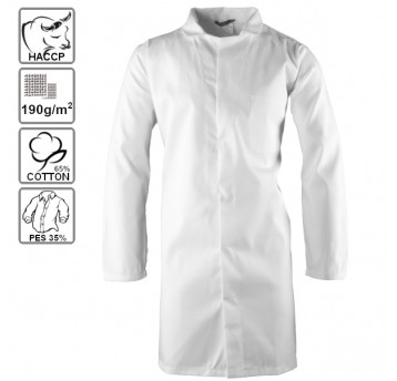 Fartuch męski BRIXTON WHITE HACCP