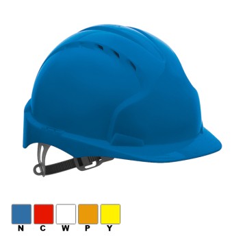 Hełm KAS-EVO2 wykonany z tworzywa HDPE.