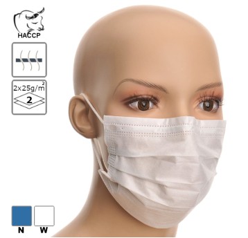 Maseczka włókninowa , 2-warstwowa a'50szt.