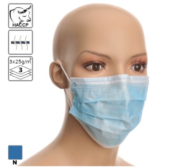 Maseczka włókninowa, 3-warstwowa, a'50szt.