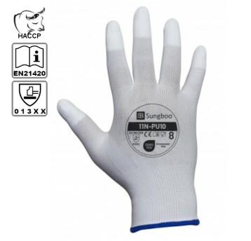 Rękawice powlekane poliuretanem (PU) 11N-PU10