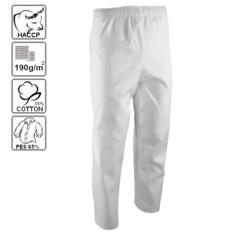 Spodnie do pasa HACCP BRIXTON WHITE