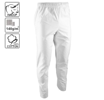 Spodnie do pasa HACCP KRAJAN BIEL